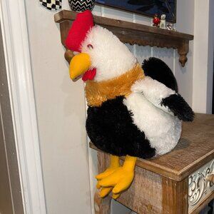 Hugfun Hug Fun Rooster Chicken Plush Stuffed Hen Farm Animal Country White 20"
